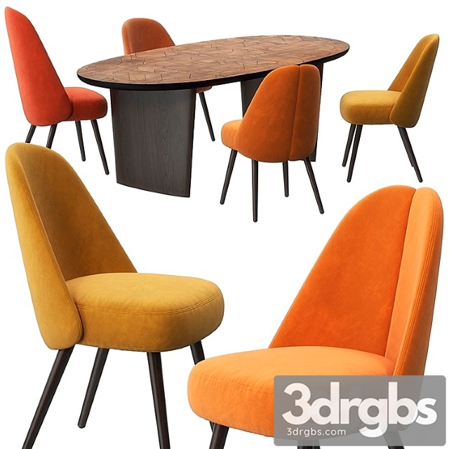 Identities chairs patchwork table by roche bobois 2