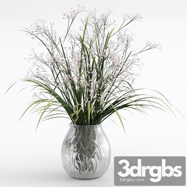 Bouquet of Grass with Flowers