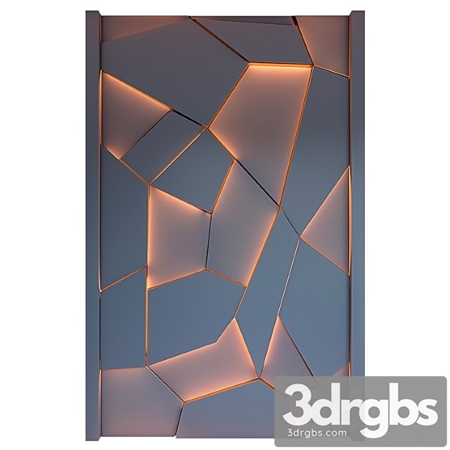 Decorative Wall Panel With Lighting 03