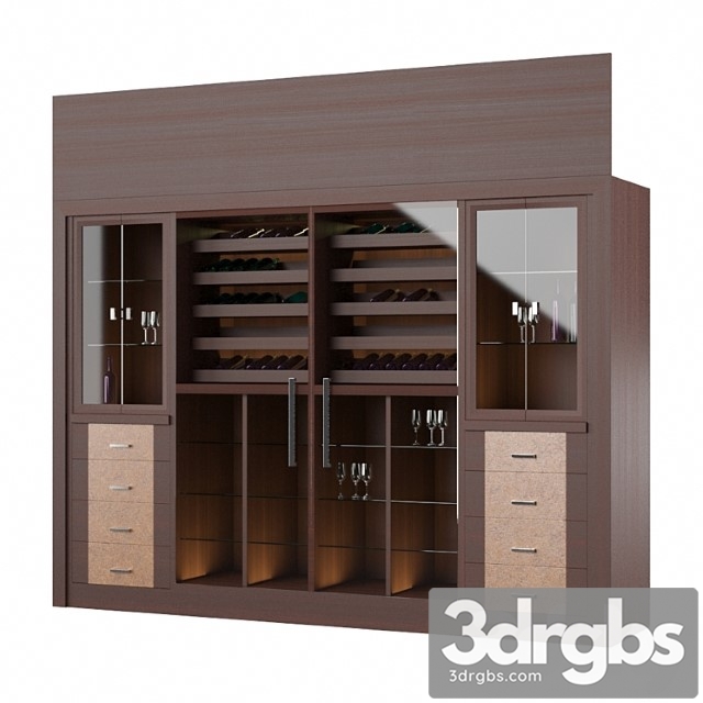 Wine tasting cabinet