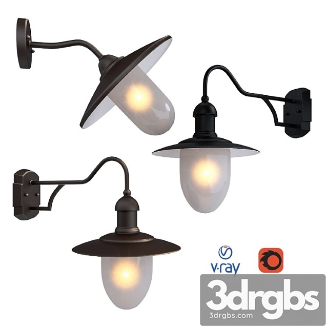 Aruba, outdoor lighting, wall lamps from the company lucide, belgium.