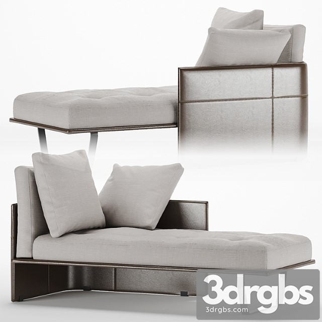 Minotti luggage chaise longue