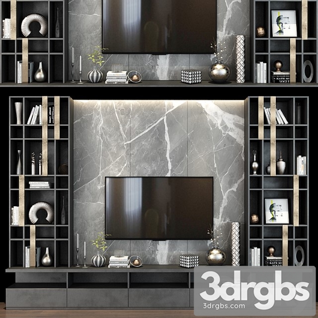 Tv shelf set 306