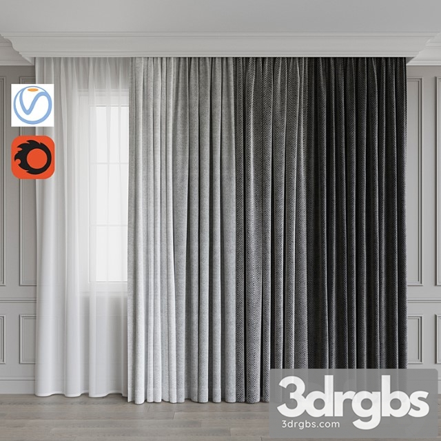 A Set Of Curtains 9 Gray Gamma