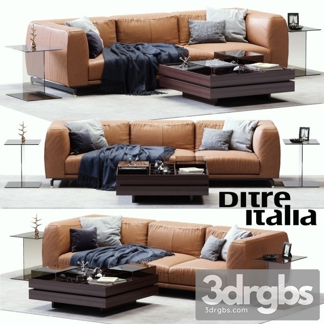 Leather Sofa Brown Dolly