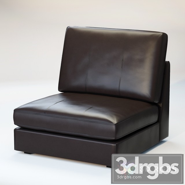Kivik Leather Black Armchair