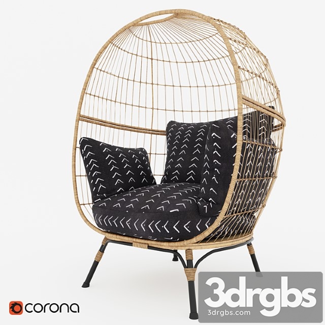 Southport Vee Striped Egg Chair