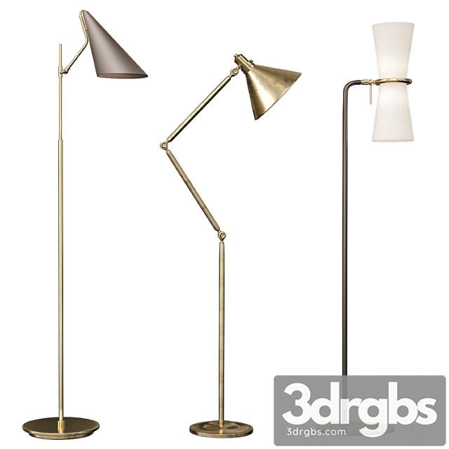 Clarkson triple floor lamp