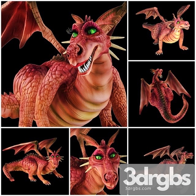 Toy The Dragon from The Cartoon Shrek