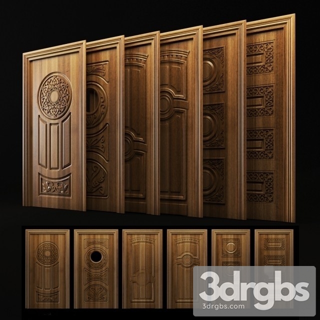 Wooden Door Set