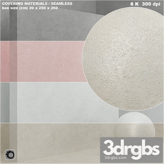 Material (seamless) - coating, stone, plaster set 56