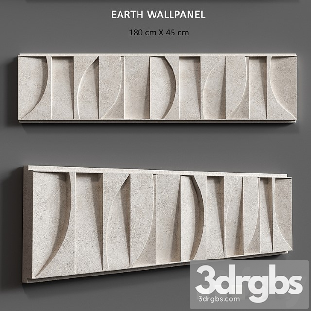 Relief earth wallpanel