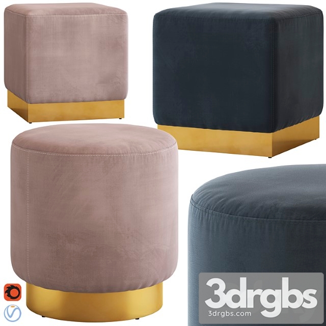 Coco republic baxter ottoman 2