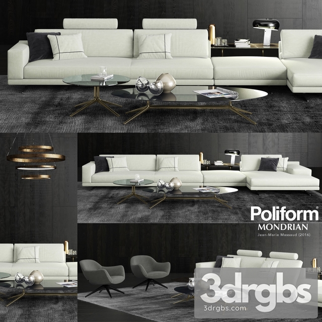 Poliform Montrian Sofa Set