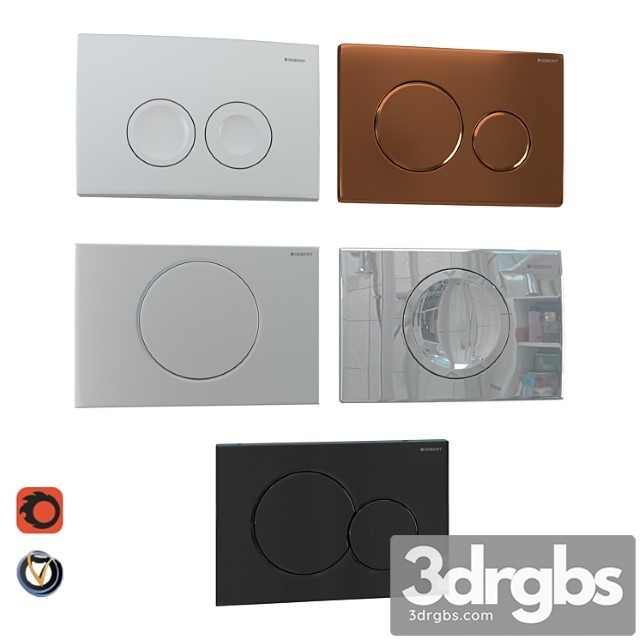 Geberit flush plates for installation 5 pcs. (part 1)