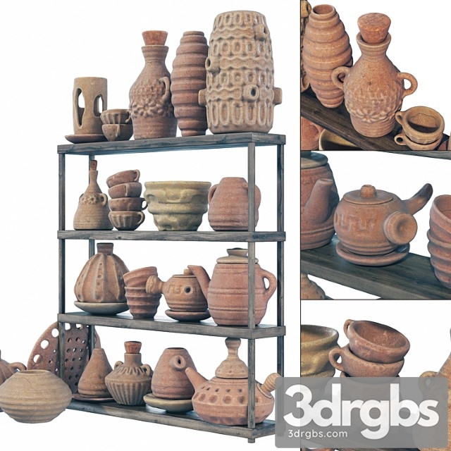 clay crockery rack no. 9