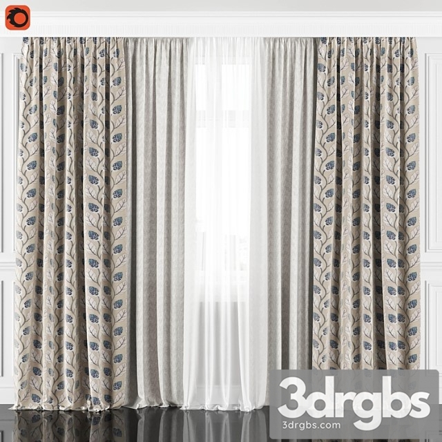 Curtains with window 182c