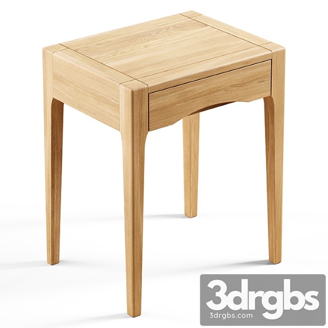 Zara home - the oak wood bedside table with drawer