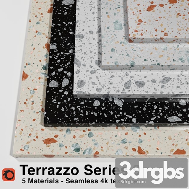 Terrazzo - series 9 (5 seamless materials)