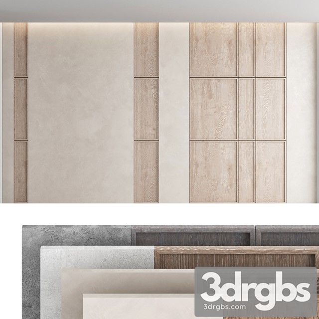 Decorative wall panel set 46