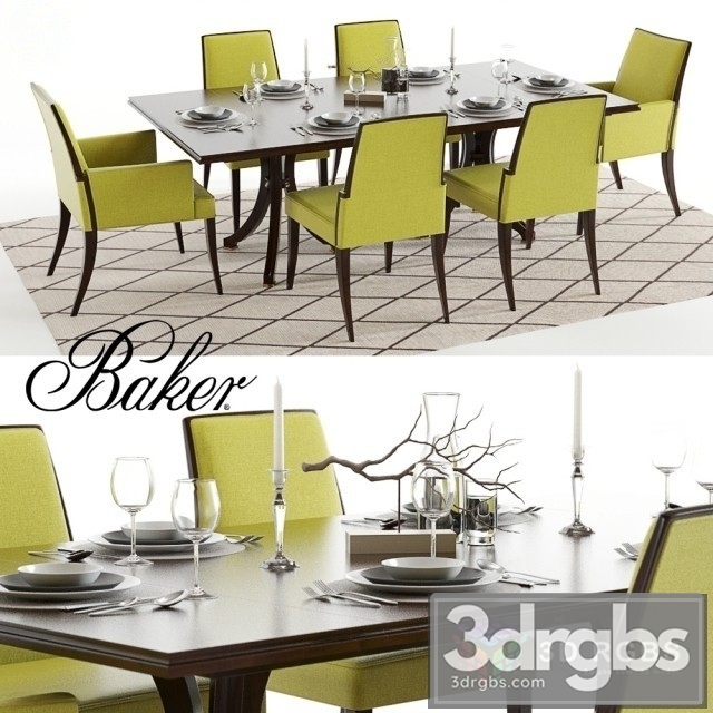 Baker Vienna Abrazo Table and Chair