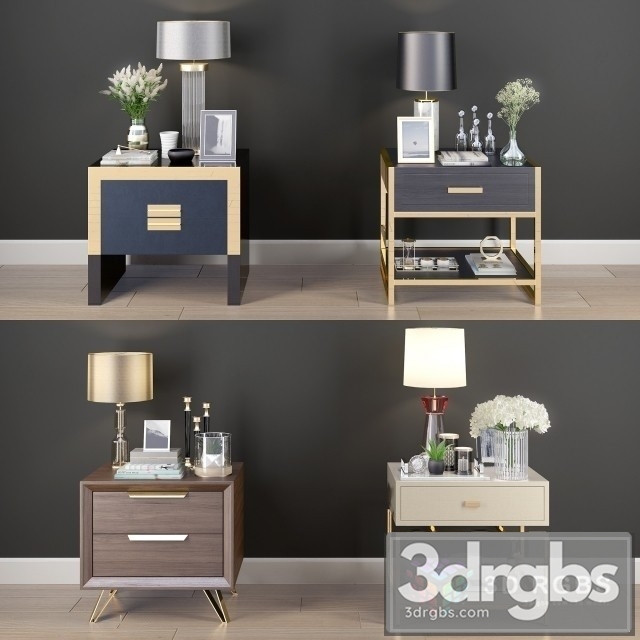 Nightstand Decorative Set 01