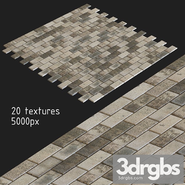 Paving slabs. 20 textures