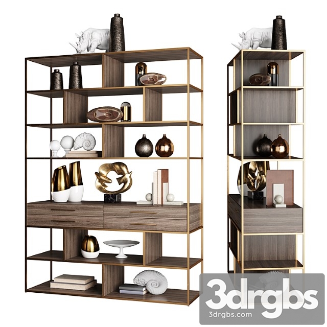 Horchow mack geometric etagere