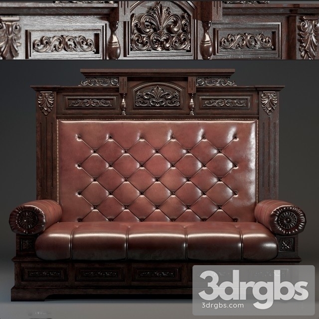 19th Century Antiques Sofa 01