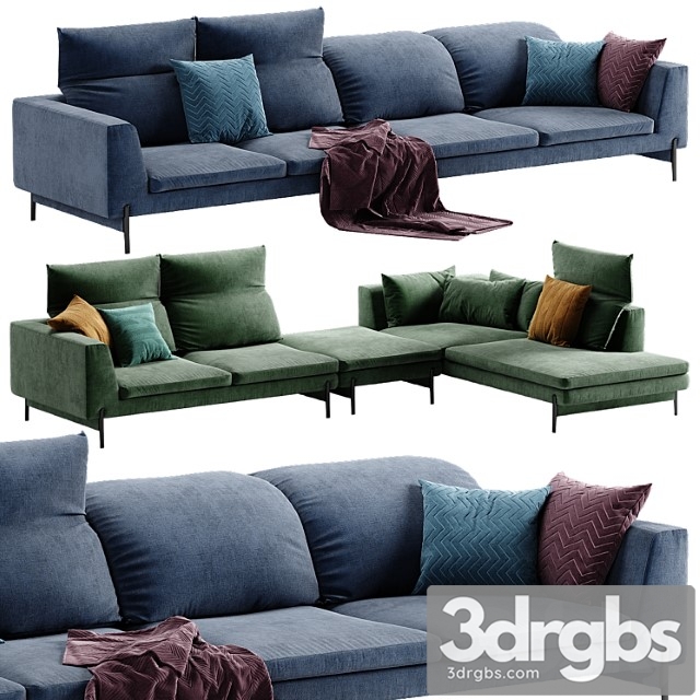 Ditre italia kim high sectional sofa 2