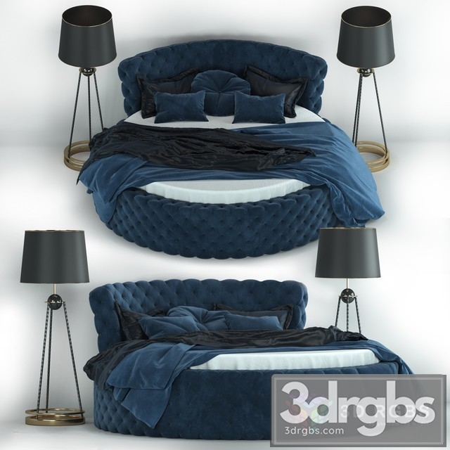 Glamor Round Bed