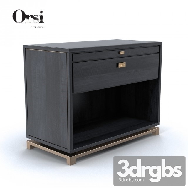 Orsi Bronze Bedside Table XI