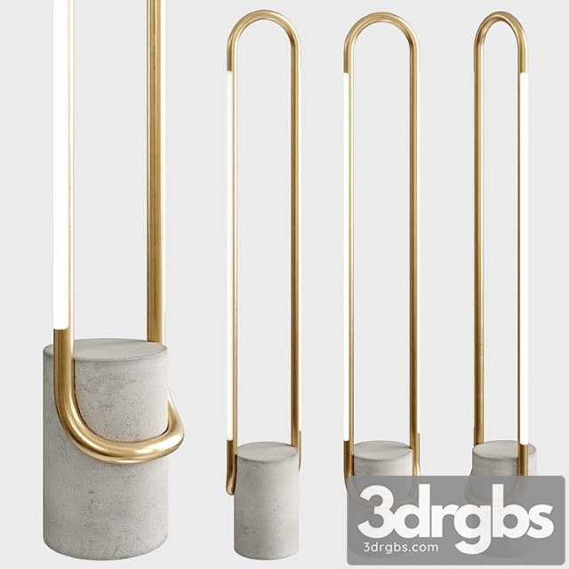 Beau Brass LED Floor Lamp