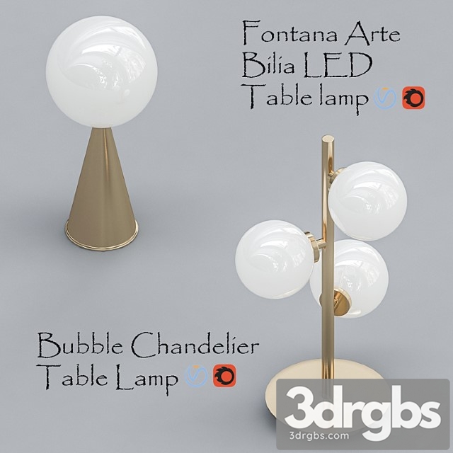 Bubble Chandelier Table Lamp