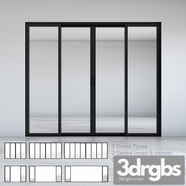 Dynamic sliding doors set 02