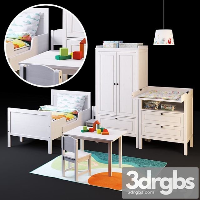 A Set Of Furniture Sundvik From Ikea For Children