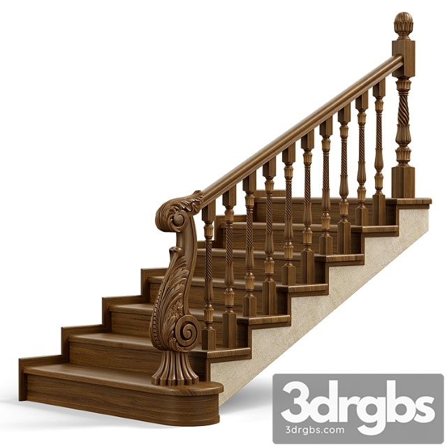 Wooden Stairs 004