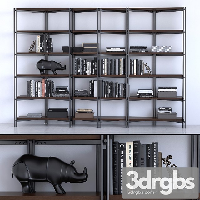 Cattelan italia bookcase hudson 2