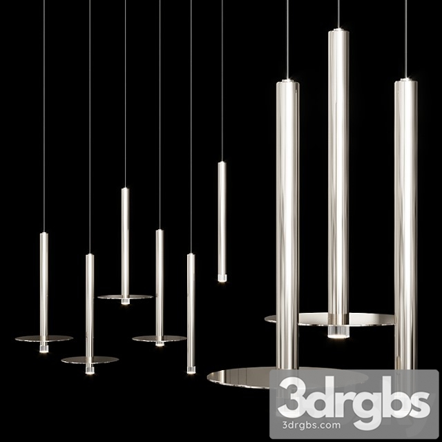 Grok candle led pendant lamp nickel