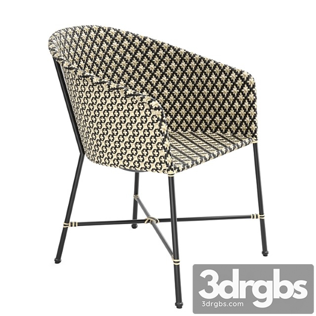 Cb2 Brava Dining Lounge Grey Wicker Chair