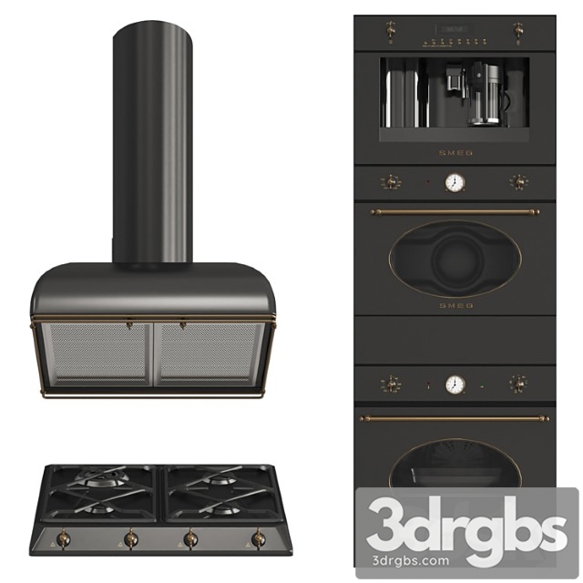 Smeg Coloniale Black