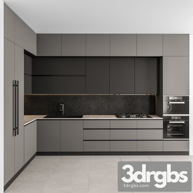 Kitchen modern - gray and black 46