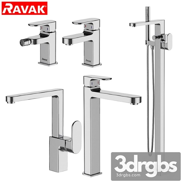 A Set of Mixers Ravak Chrome Set 09