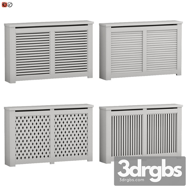 Decorative radiator screen set 03