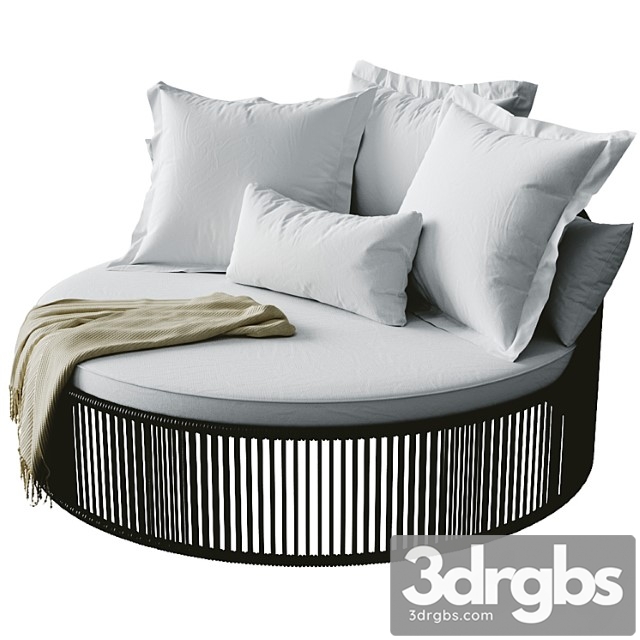 Chaise daybed tropical 2