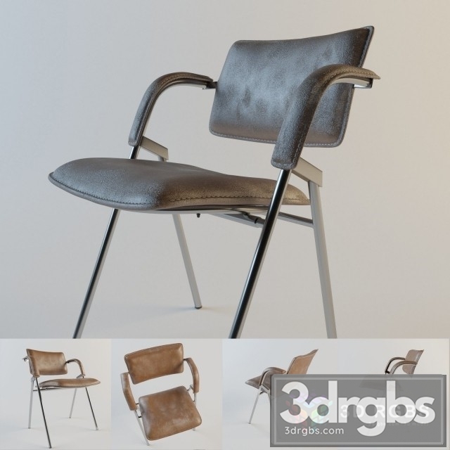 Jacques Dumont Leather Chair