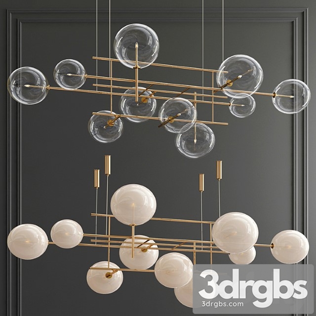 Bolle Galotti Orizzontale Suspension Chandelier