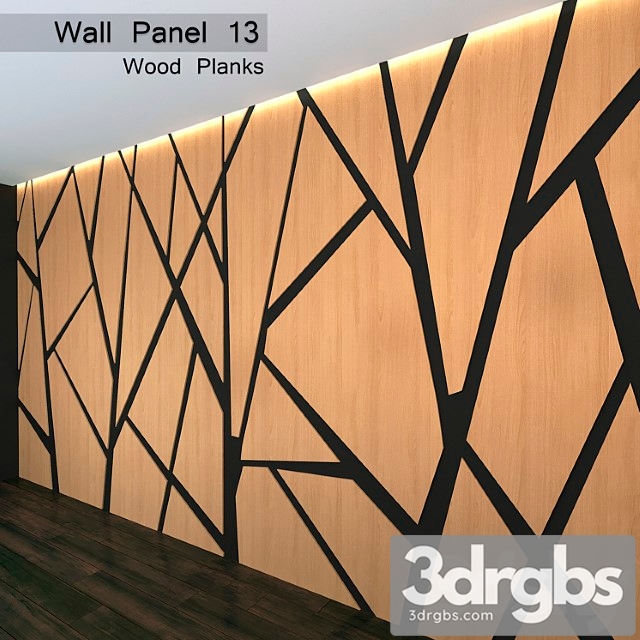 Wall panel 13. wood planks