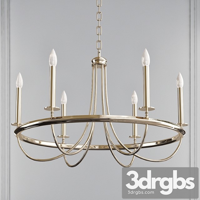 6 Light Candle Style Classic Traditional Chandelier