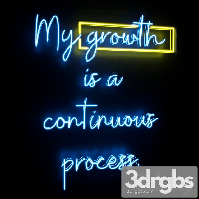 Neon Text 03 Growth